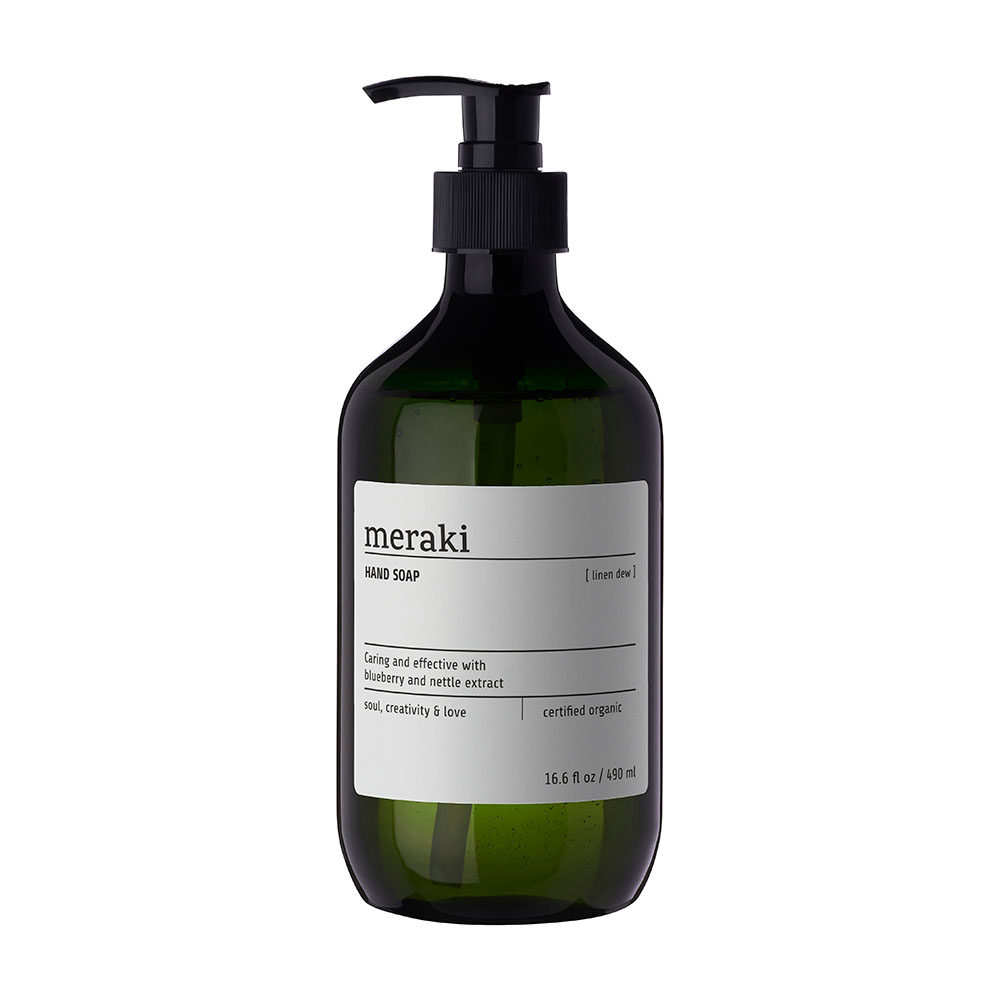 Hand Soap Meraki - Linen Dew 490ml in the group Bathroom Accessories / All Bathroom Accessories / Soap Bottle Holder & Soap at Beslag Online (10029-BO)