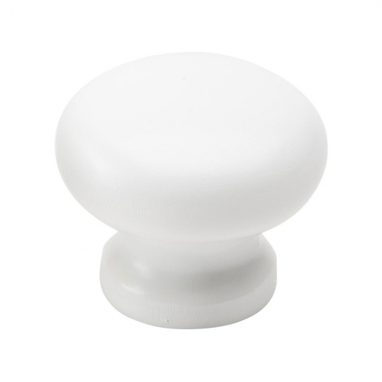 Cabinet Knob Lille 34mm White Knobs Beslagonline Com