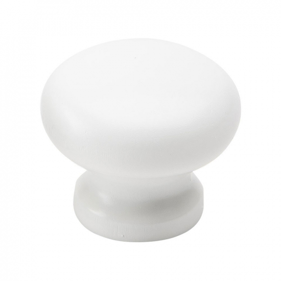 Cabinet Knob Lille - 34mm - White in the group Cabinet Knobs / Color/Material / Wood at Beslag Online (206002-11)