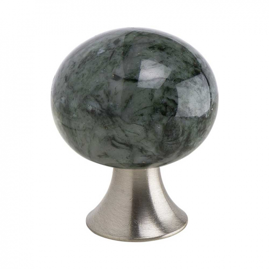 Cabinet Knob Bead Straight - Carrara Marble Green in the group Cabinet Knobs / Color/Material / Stainless at Beslag Online (304061-11)