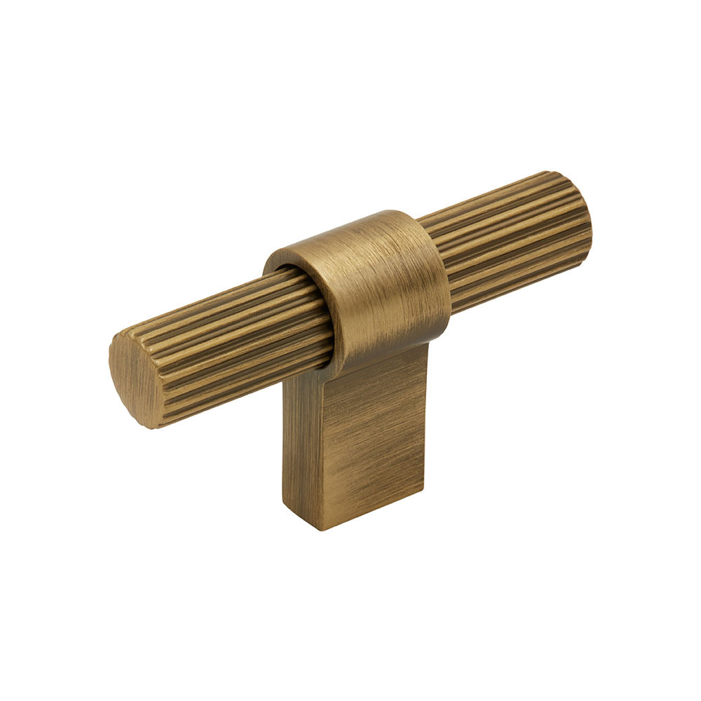 Cabinet Knob T Helix Stripe - Antique Bronze in the group Cabinet Knobs / Color/Material / Antique at Beslag Online (309211-11)