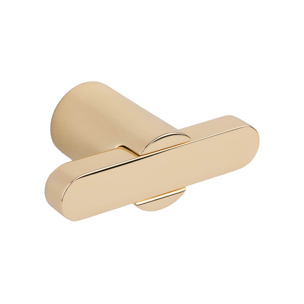 Cabinet Knob T Fusion - Polished Brass in the group Cabinet Knobs / Color/Material / Brass at Beslag Online (317447-11)
