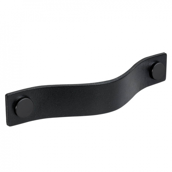 Handle Loop - 128mm - Black Leather/Black in the group Kitchen Handles / Color/Material / Leather at Beslag Online (333164-11)