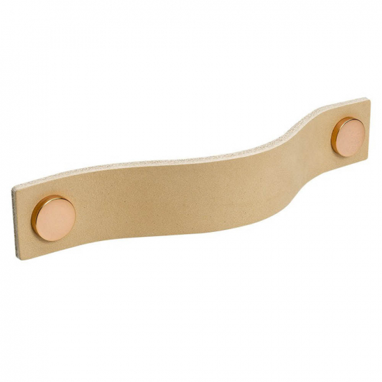 Handle Loop - 128mm - Nature Leather/Copper in the group Kitchen Handles / Color/Material / Leather at Beslag Online (333182-11)