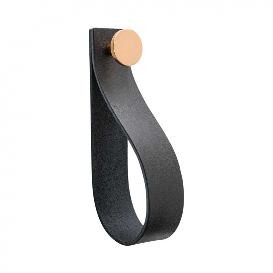 Loop Strap - Black Leather/Copper in the group Hooks / Color/Material / Leather at Beslag Online (333302-11)