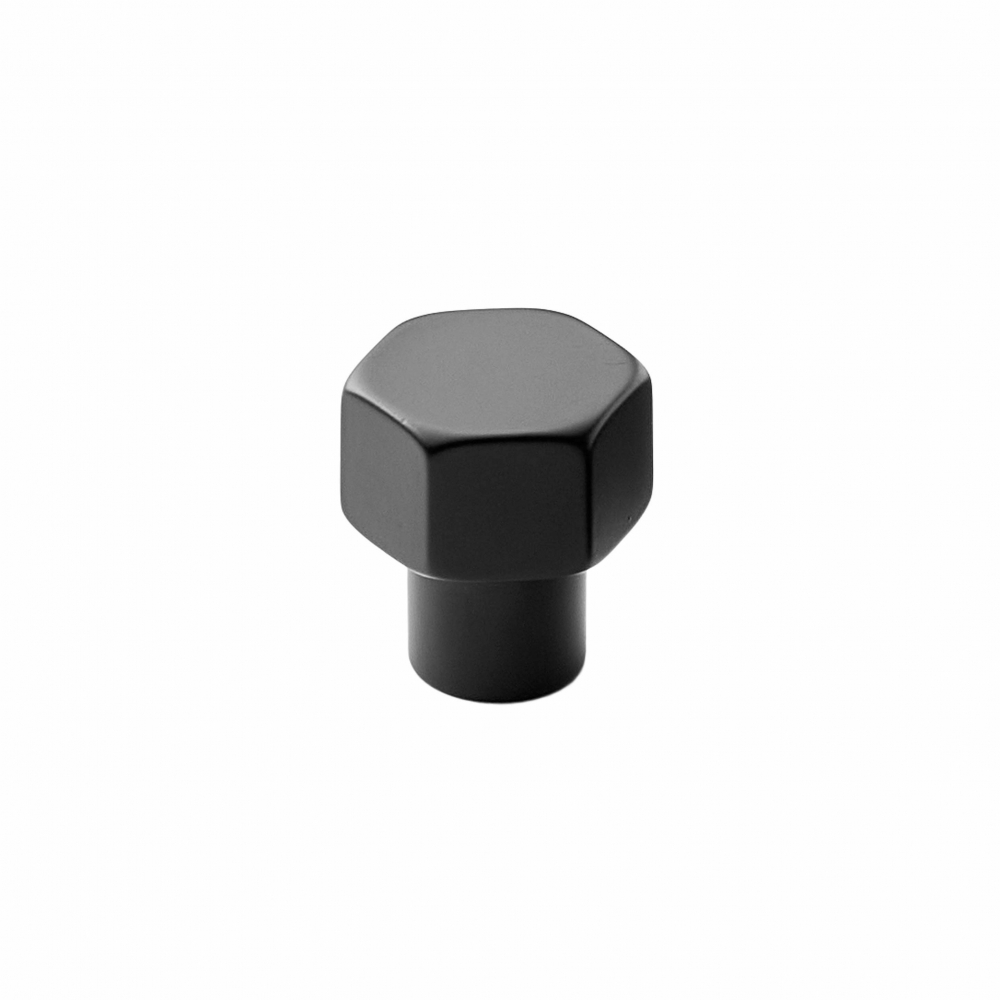 Cabinet Knob Hexa - 24mm - Matte Black  in the group Cabinet Knobs / Color/Material / Black at Beslag Online (352000-11)