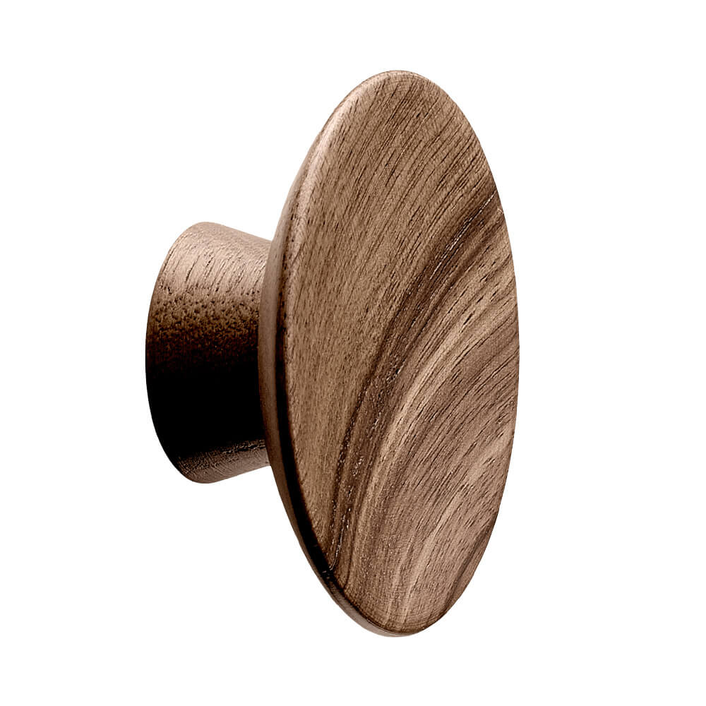Hook Olympia - 50mm - Walnut in the group Hooks / Color/Material / Wood at Beslag Online (370071-21)