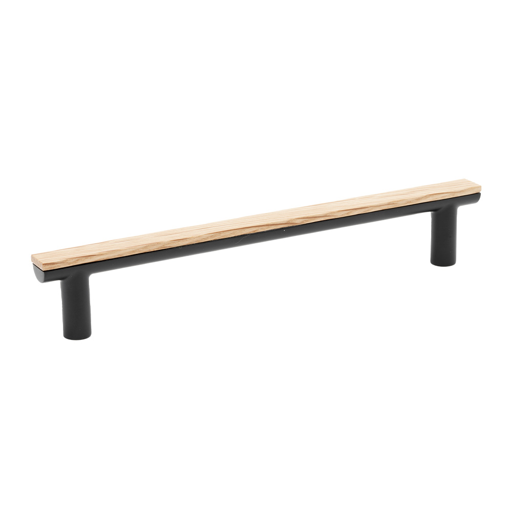 Handle Bis - 160mm - Oak/Black in the group Cabinet Handles / Color/Material / Black at Beslag Online (370130-11)