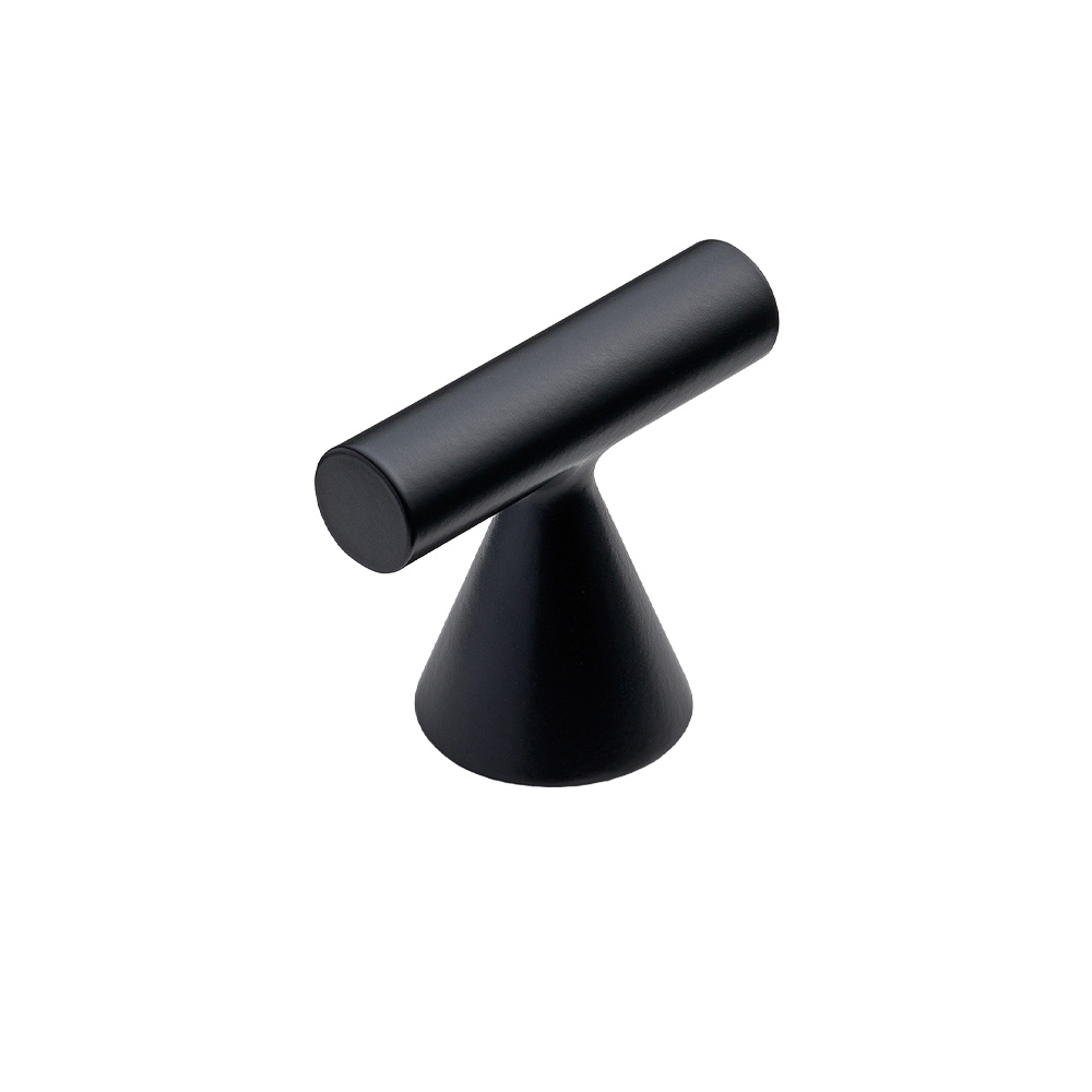 Cabinet Knob T Delta - Matte Black in the group Cabinet Knobs / Color/Material / Black at Beslag Online (370149-11)