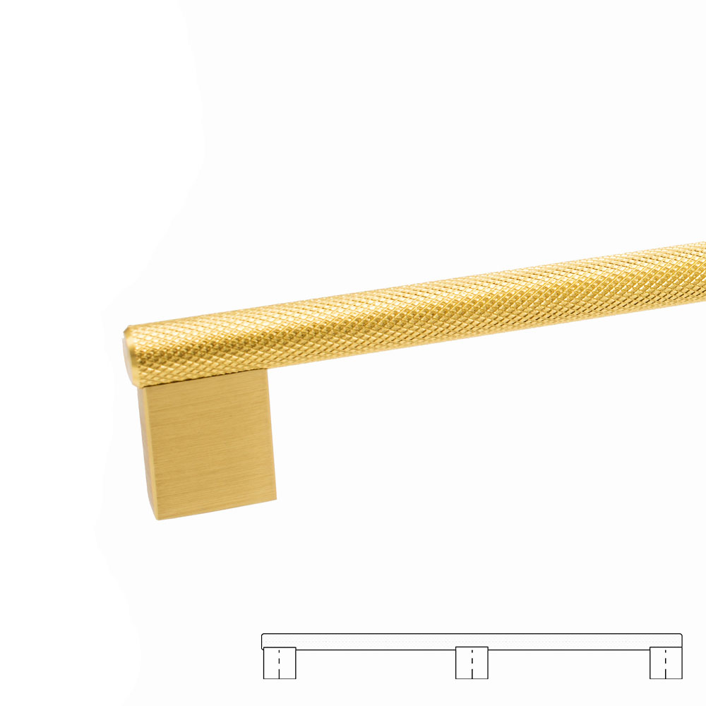 Handle Graf Mini - 1178mm - Brass in the group Cabinet Handles / Color/Material / Brass at Beslag Online (370240-11)