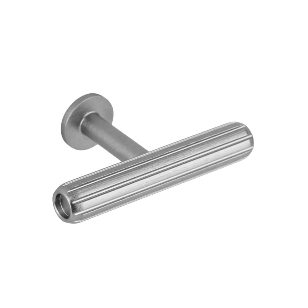 Cabinet Knob T Rille Mini - Stainless Steel Look in the group Cabinet Knobs / Color/Material / Stainless at Beslag Online (372999-11)
