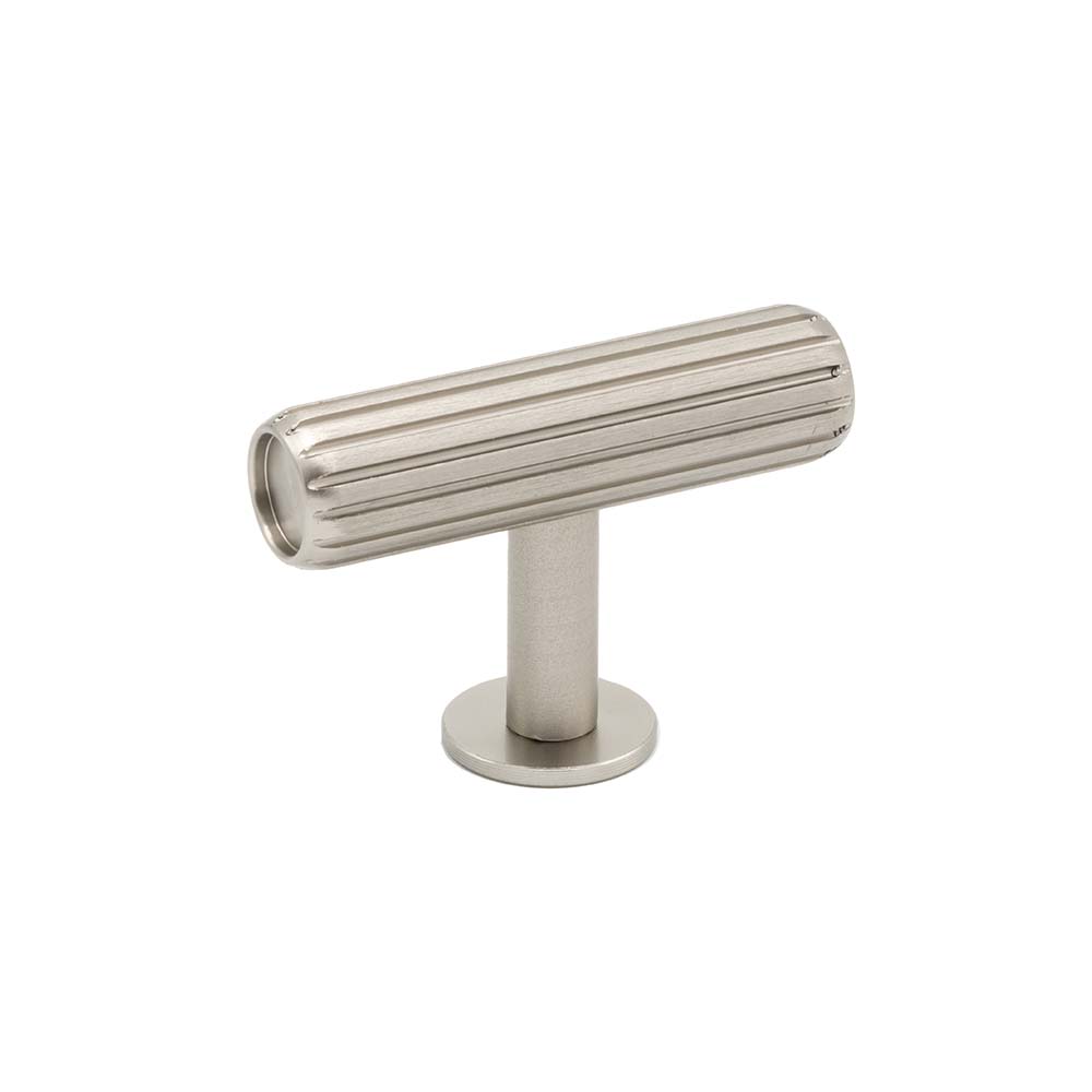 Knob T Rille - Stainless Steel Look in the group Cabinet Knobs / Color/Material / Stainless at Beslag Online (373000-11)