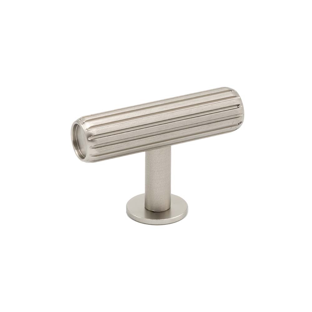 Knob T Rille - Stainless Steel Look in the group Cabinet Knobs / Color/Material / Stainless at Beslag Online (373000-11)