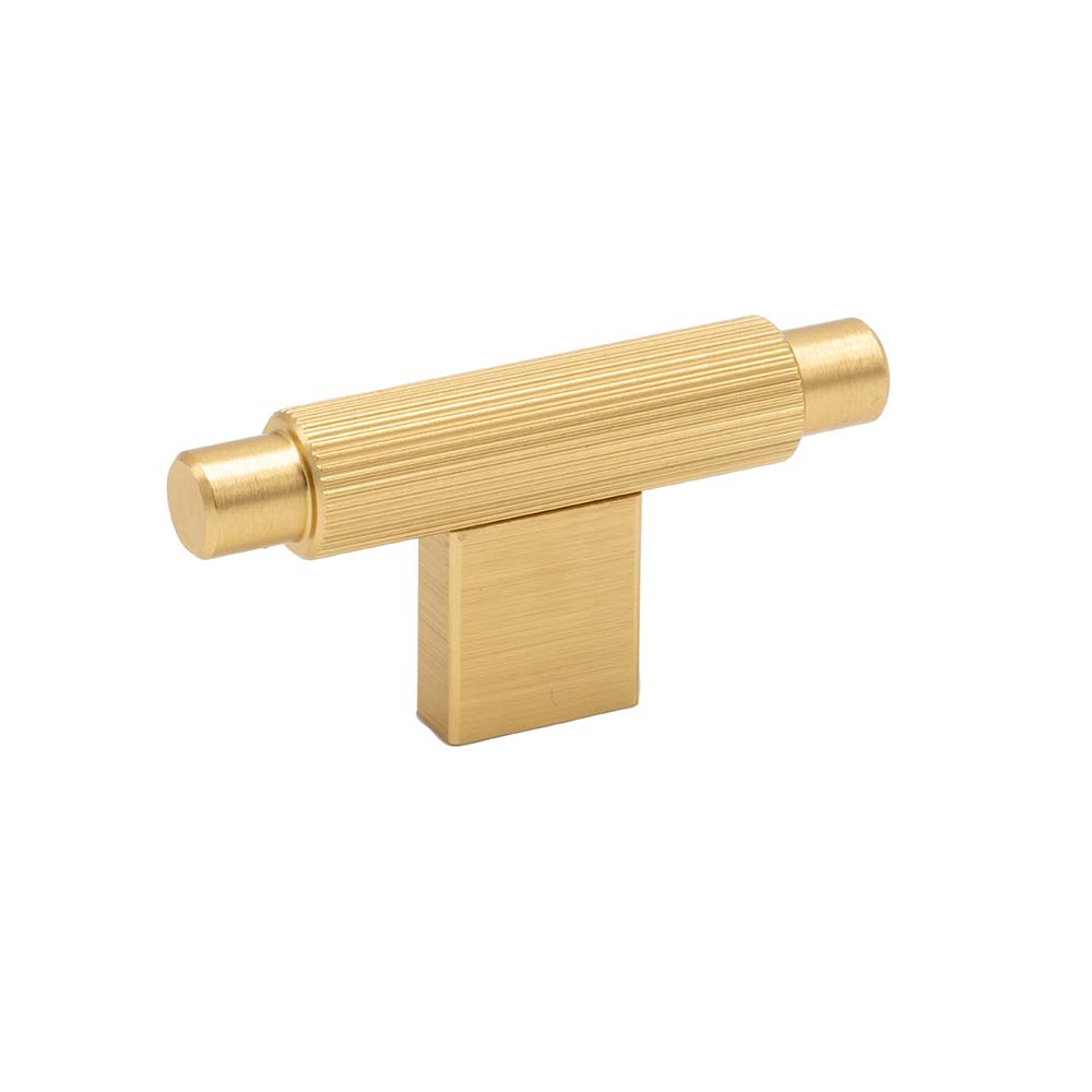 Knob T Arpa - Brushed Brass in the group Cabinet Knobs / Color/Material / Brass at Beslag Online (373061-11)