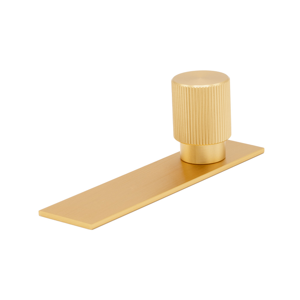 Cabinet Knob Arpa/Back Plate - Brushed Brass in the group Cabinet Knobs / Color/Material / Brass at Beslag Online (373086-11)