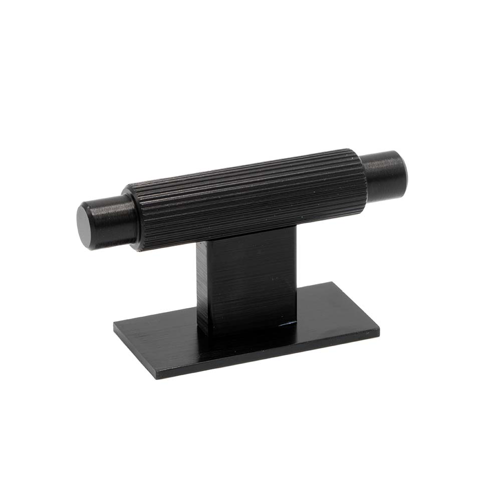 Cabinet Knob T Arpa/Back Plate - Brushed Black in the group Cabinet Knobs / Color/Material / Black at Beslag Online (373092-11)