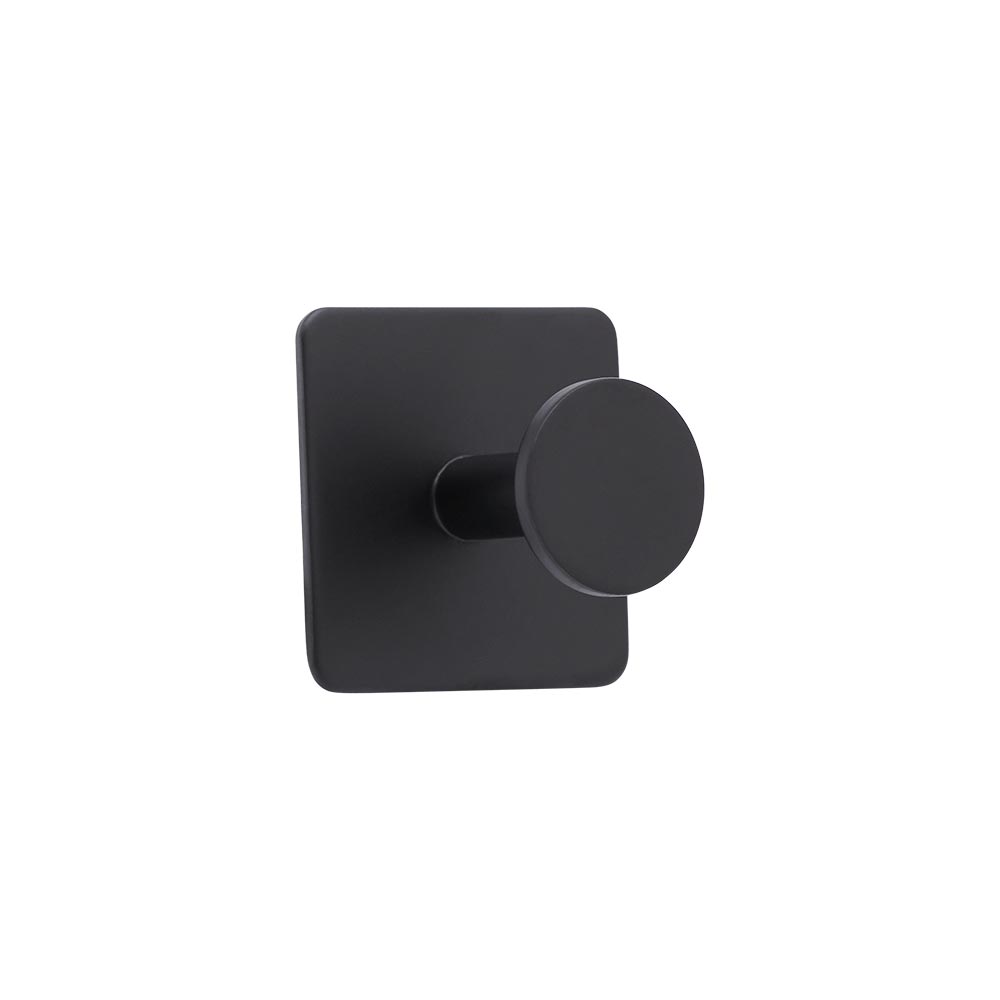 Base 210 1-Hook - Matte Black in the group Bathroom Accessories / All Bathroom Accessories / Self Adhesive Hooks  at Beslag Online (61400-21)