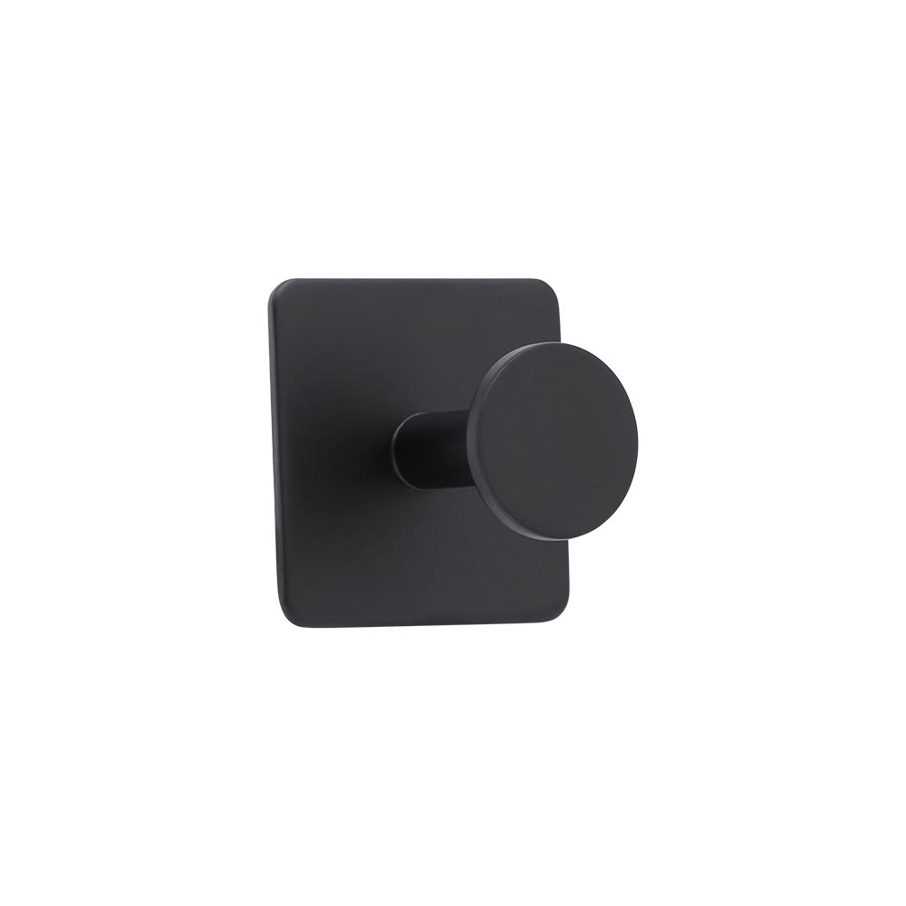 Towel Hook Base 210 1-Hook - Matte Black in the group Bathroom Accessories / All Bathroom Accessories / Self Adhesive Hooks  at Beslag Online (61400-21)