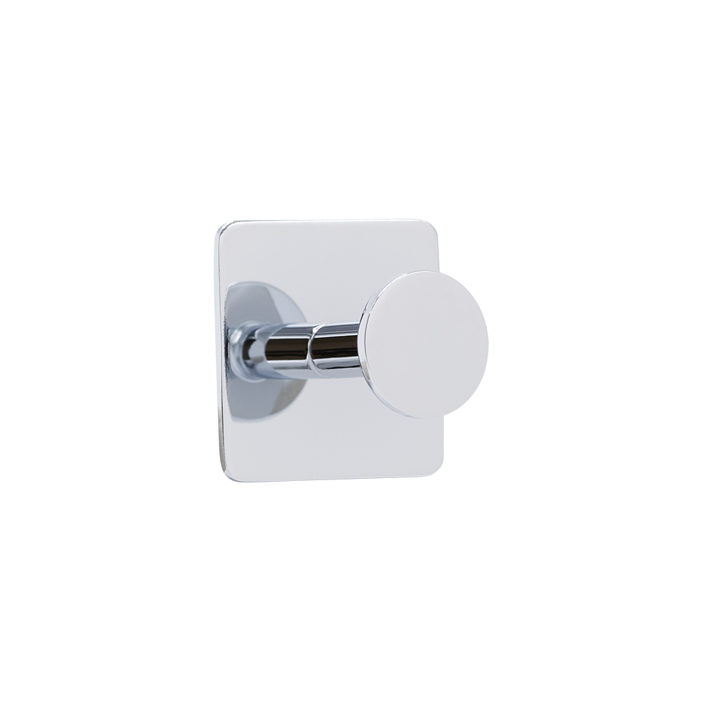 Base 210 1-Hook - Chrome in the group Bathroom Accessories / All Bathroom Accessories / Self Adhesive Hooks  at Beslag Online (61402-21)