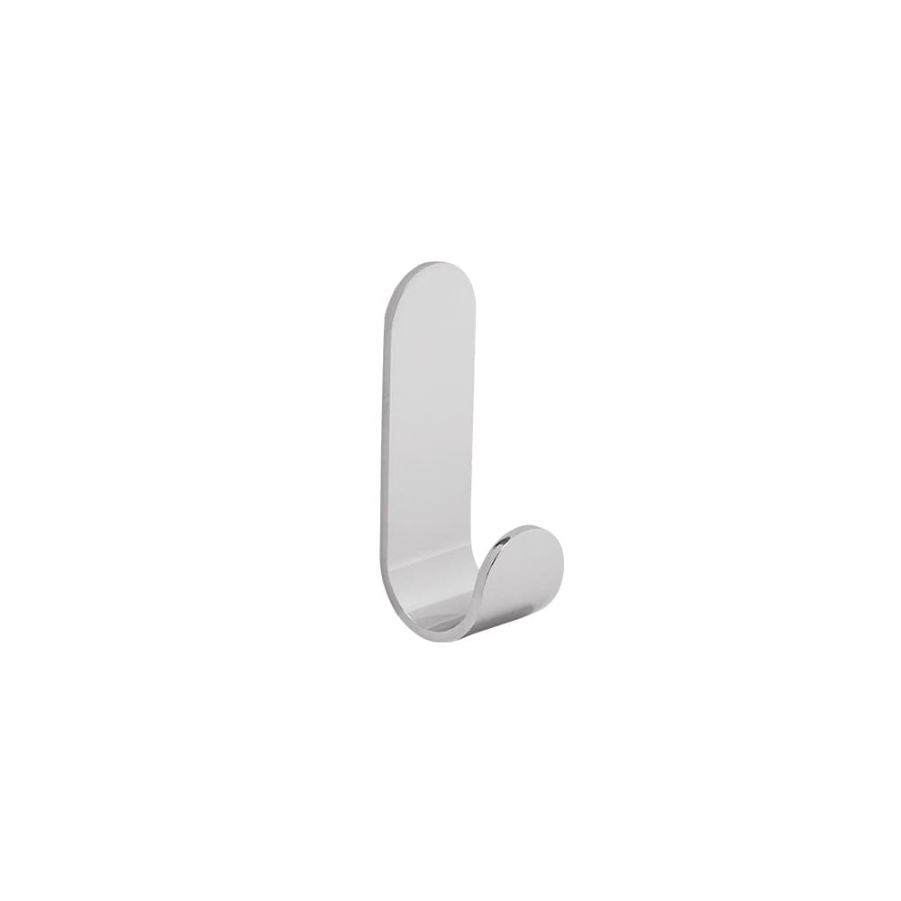 Single Hook Base - Polished Chrome