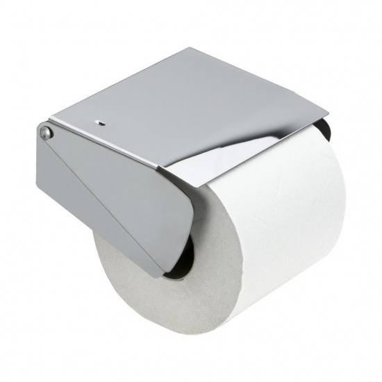 Solid Paper Holder With Lid - Chrome in the group Bathroom Accessories / All Bathroom Accessories / Toilet Roll Holder at Beslag Online (620007)