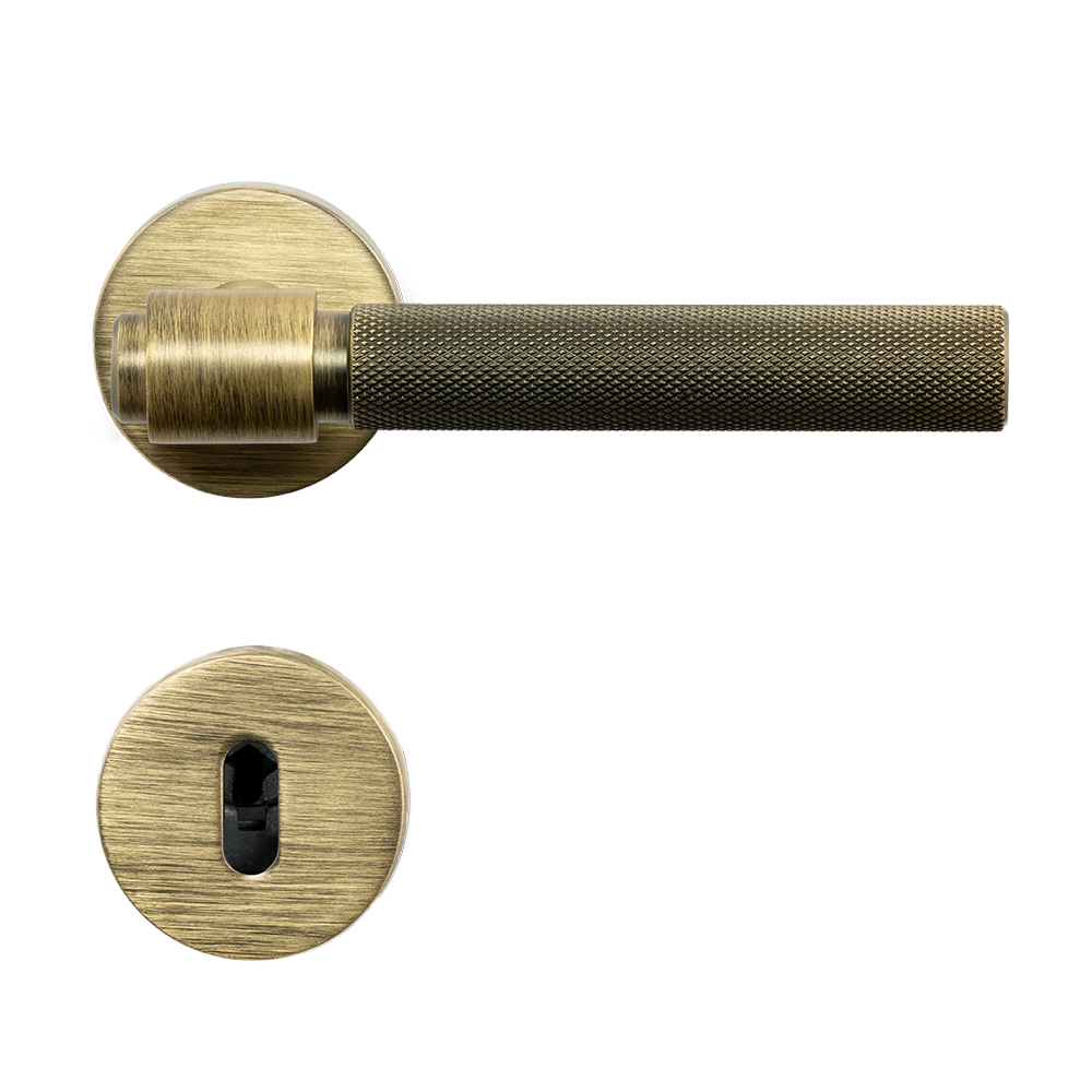 Door Handle Helix 200 - Scandinavian Standard - Antique Bronze in the group Door handles / All Door Handles / Internal Door Handles at Beslag Online (751010-41)