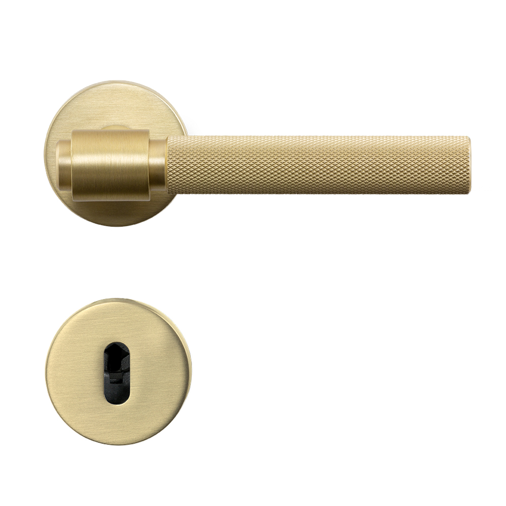 Door Handle Helix 200 - Scandinavian Standard - Brass in the group Door handles / All Door Handles / Internal Door Handles at Beslag Online (751012-41)