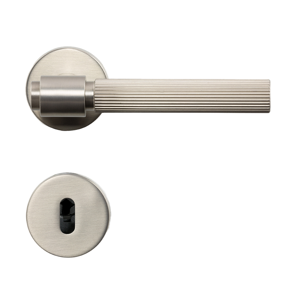 Door Handle Helix 200 Stripe - Scandinavian Standard - Stainless Steel Finish in the group Door handles / All Door Handles / Internal Door Handles at Beslag Online (752013-41)