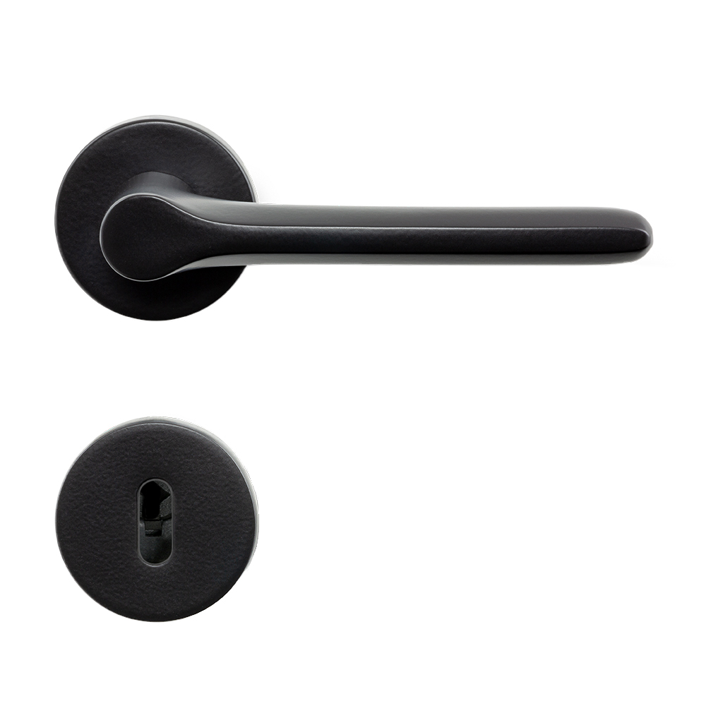 Door Handle Sintra - Scandinavian Standard - Matte Black in the group Door handles / All Door Handles / Internal Door Handles at Beslag Online (752033-41)