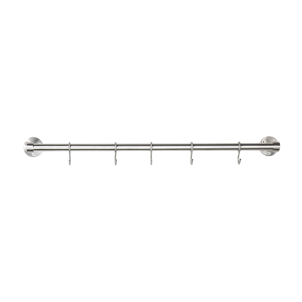 Kitchen Railing Aveny - 600mm - Complete - Brushed Stainless in the group Hooks / Color/Material / Stainless at Beslag Online (948001-41)