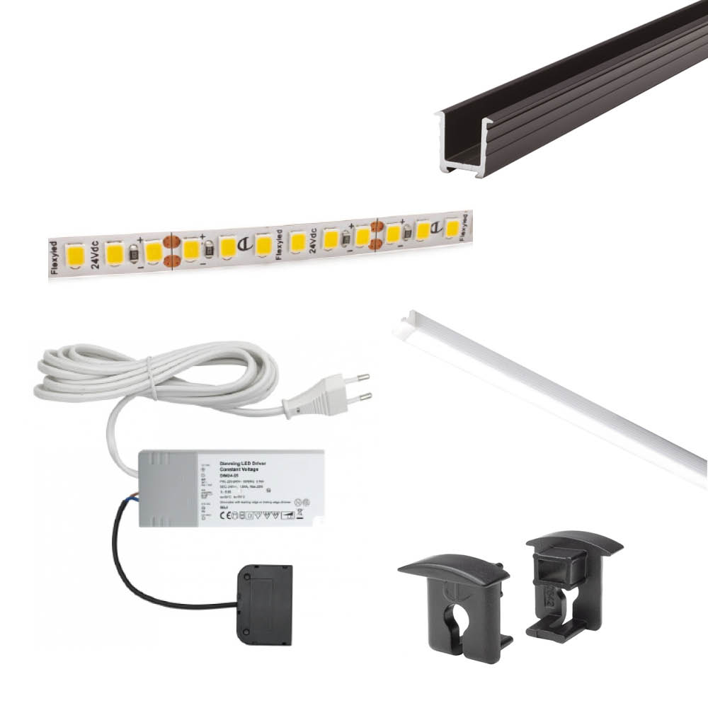 Lighting Kit Miss - 2000mm - Black in the group Lighting / All Lighting / LED Strip Lights at Beslag Online (973361-K)