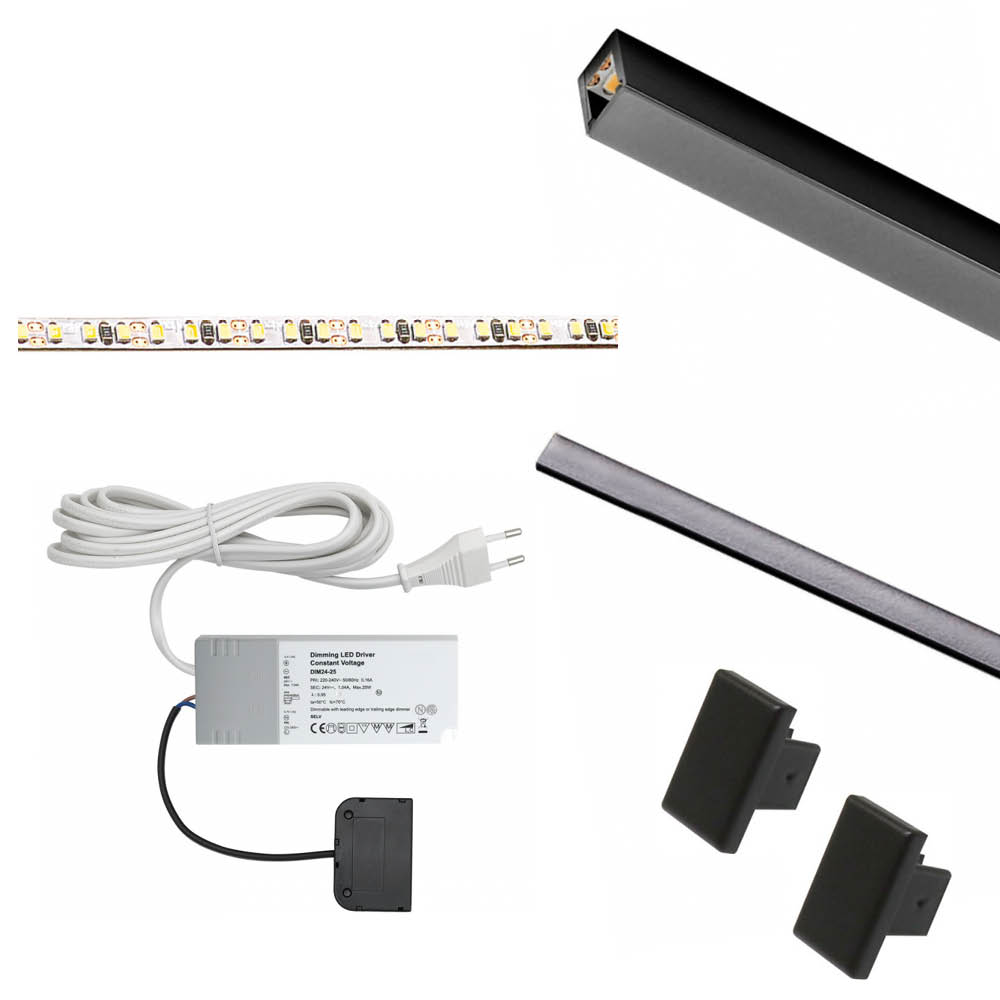 Lighting Kit LD8104 - 2000mm - Black in the group Lighting / All Lighting / LED Strip Lights at Beslag Online (973500-K)