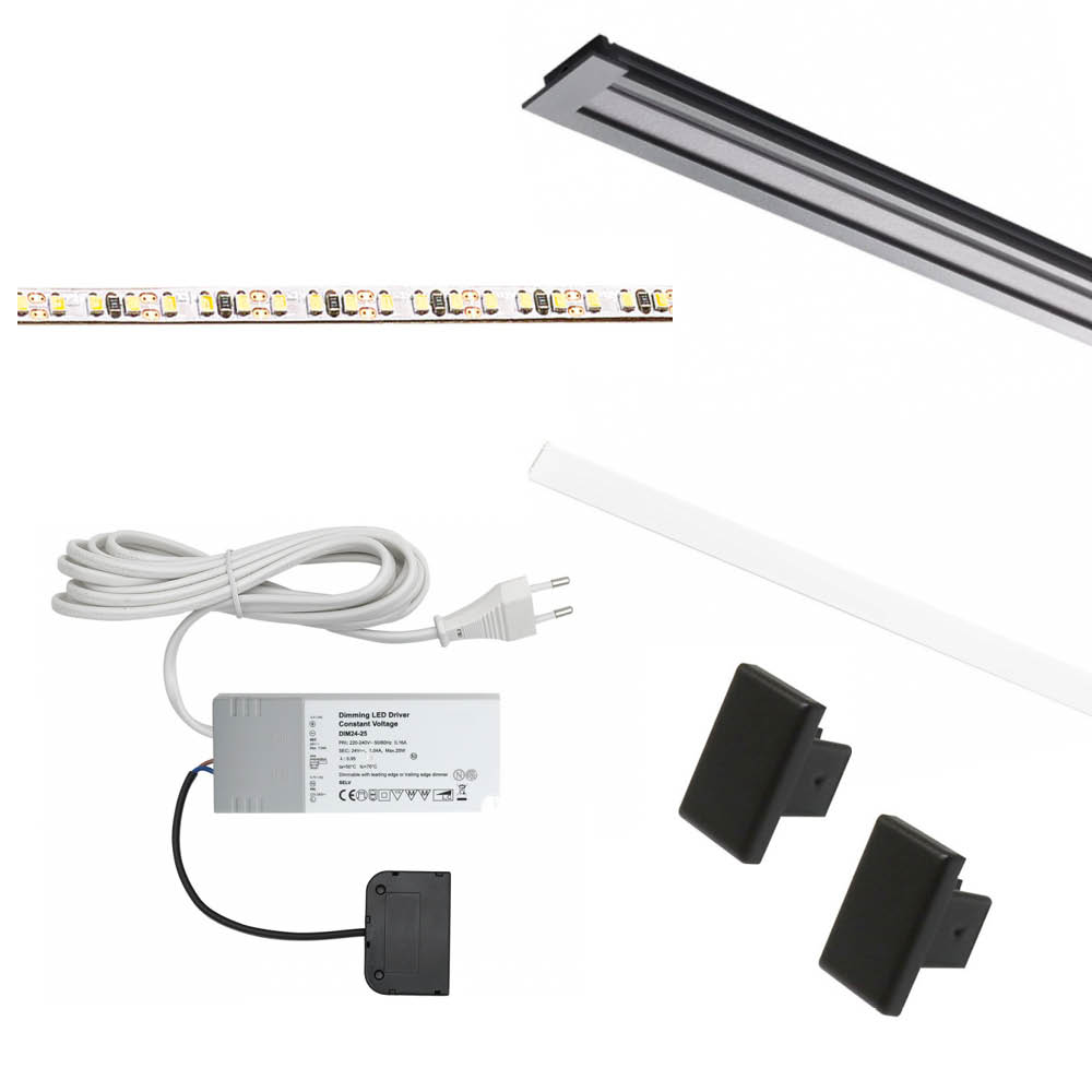Lighting Kit 8112 - 2000mm - Black in the group Lighting / All Lighting / LED Strip Lights at Beslag Online (973571-K)