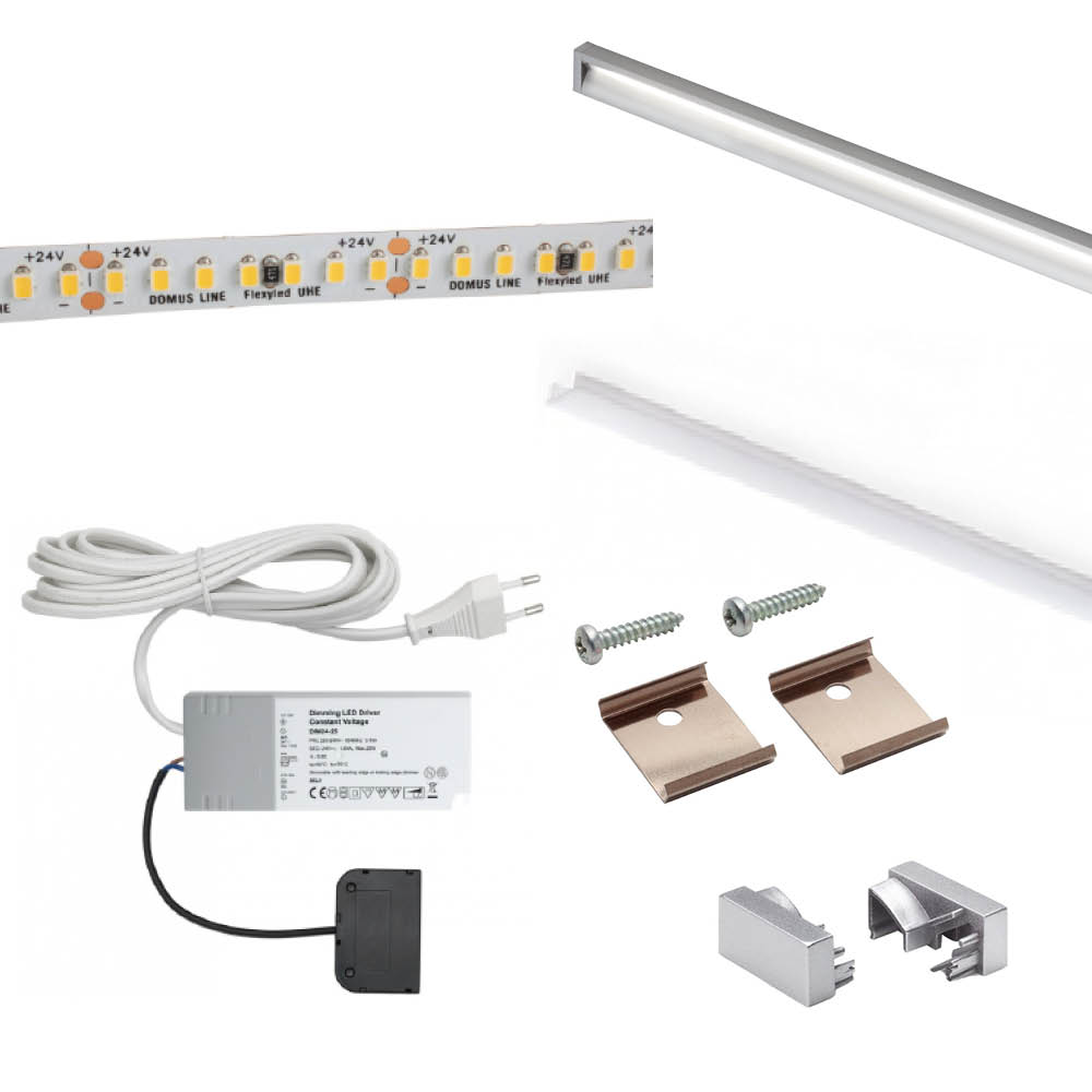 Lighting Kit Blade - 2000mm - Aluminum in the group Lighting / All Lighting / LED Strip Lights at Beslag Online (973651-K)