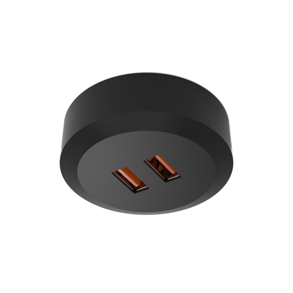 USB-connector Subby SP - 20W/24V - 2x2A - Black in the group Lighting / All Lighting / Power Socket at Beslag Online (973799)