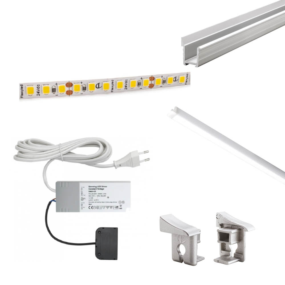 Lighting Kit LAB - 2000mm - Aluminum in the group Lighting / All Lighting / LED Strip Lights at Beslag Online (993374-K)