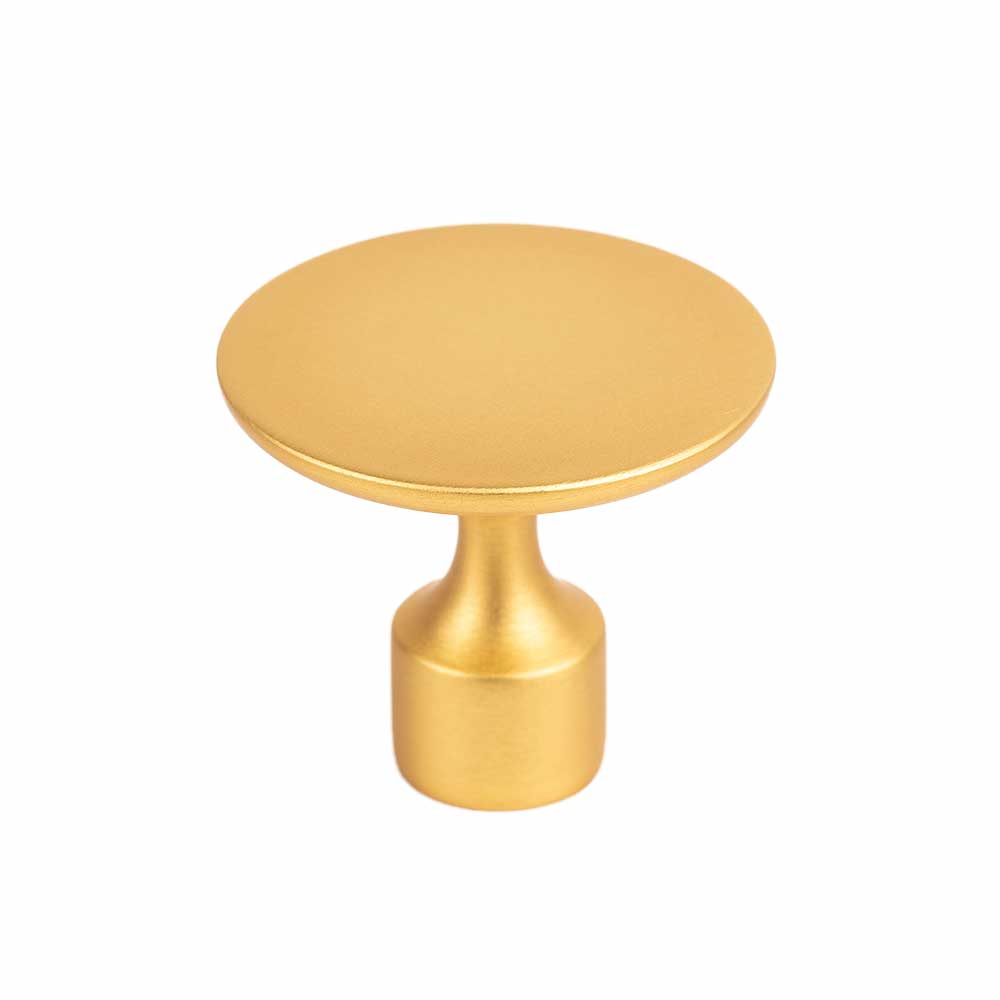 Cabinet Knob Floid - Brushed Brass in the group Cabinet Knobs / Color/Material / Brass at Beslag Online (BO-10003)