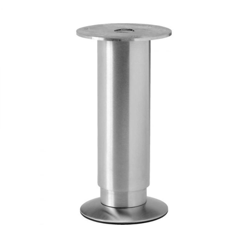 Furniture Feet Metal Stainless Steel Finish 100mm 