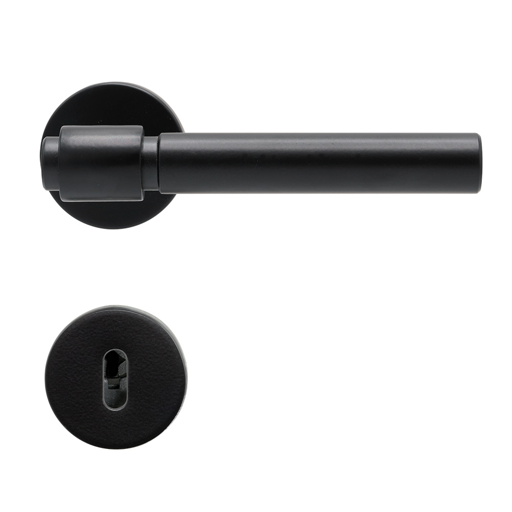 Door Handle Helix 200 Plain - Black in the group Door handles / Color/Material / Black at Beslag Online (dht-plain-svart)