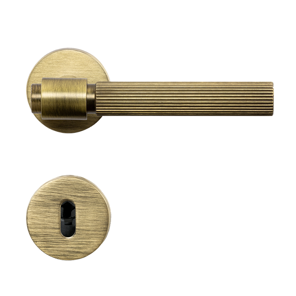 Door Handle Helix 200 Stripe - Antique Bronze in the group Door handles / All Door Handles / Internal Door Handles at Beslag Online (dht-stripe-antik)