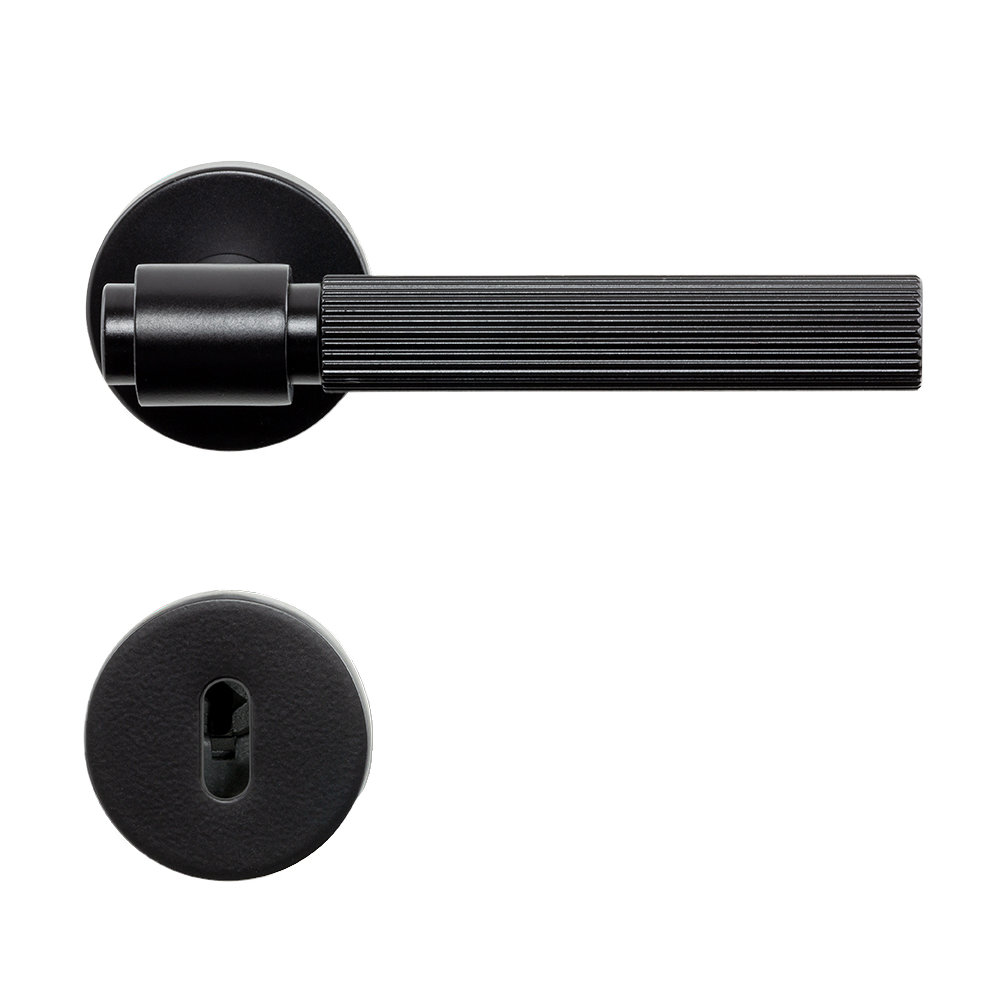 Door Handle Helix 200 Stripe - Black in the group Door handles / All Door Handles / Internal Door Handles at Beslag Online (dht-stripe-svart)