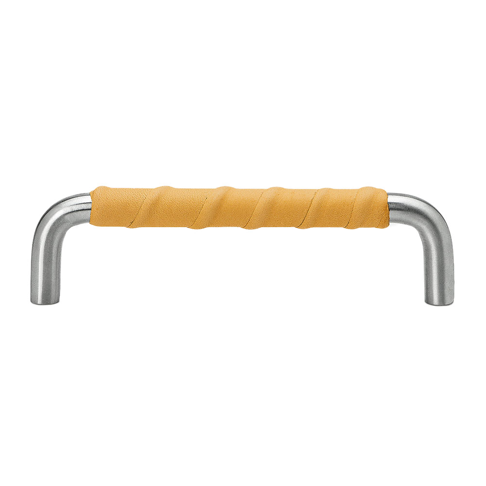 Handle SS-A - Leather Wrapped Stainless/Natural in the group Kitchen Handles / Color/Material / Stainless at Beslag Online (htg-ss-a-rostfritt-natur)
