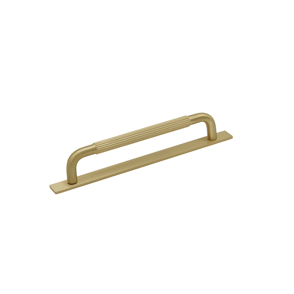 Handle Helix Stripe/Back Plate - Brass in the group Cabinet Handles / Color/Material / Brass at Beslag Online (htg-stripe-bricka-massing)