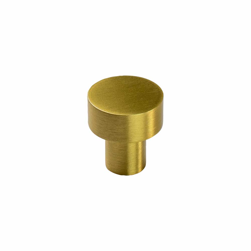 Cabinet Knob Mood - Brushed Brass in the group Cabinet Knobs / Color/Material / Brass at Beslag Online (knopp-mood-b.massing)