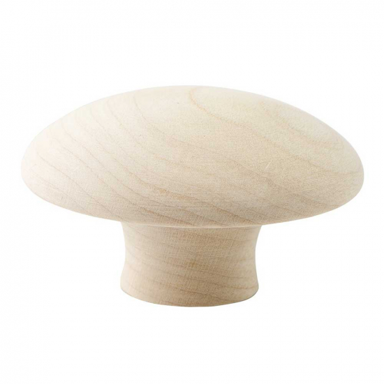 Cabinet Knob Mushroom - Untreated Birch