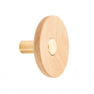 Hook Zoot - 90mm - Oak/Brass