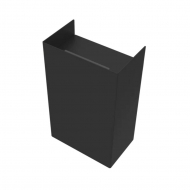 Wall-Mounted Trash Can Hold - 9L - Black