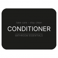 Adhesive Label - Conditioner - Matte Black