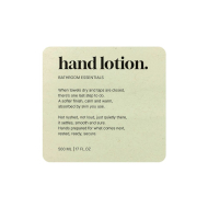 Adhesive Label Premium - Hand Lotion - Beige