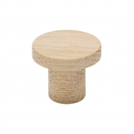 Cabinet Knob Circum - 33mm - Untreated Oak